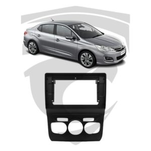 Moldura Citroen C4 Lounge (2013 a 2018) Preto Fosco 10" Expex