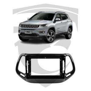 Moldura Jeep Compass (2016 a 2020) Black Piano 10" Expex