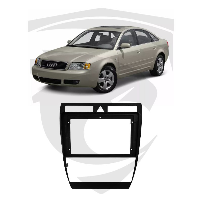 Moldura Audi A6 (2002 a 2006) Preta 9" Expex