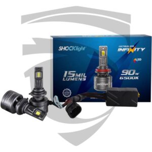 Ultra LED Infinity 9006 HB4 15000LM 6500K 90W 12V/24V Shocklight