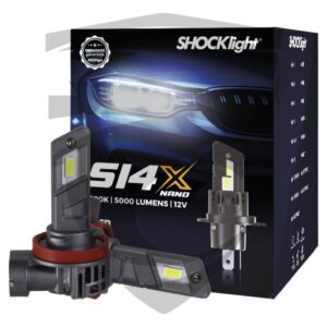 Ultra LED Nano S14X H8 / H9 / H11 / H16-2 5000LM 6500K 22W 12V Shocklight