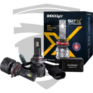 Ultra LED S17X 9005 HB3 5500LM 6500K 55W 12V Shocklight