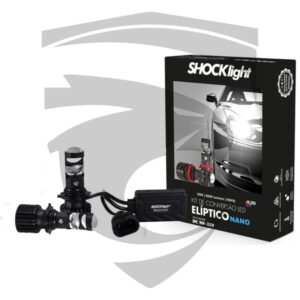 Kit Conversão LED Nano Elíptico 9006 HB4 Mini Projetor 5000LM 6500K 35W 12V Shocklight