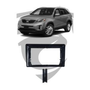 Moldura Kia Sorento (2013 a 2014) Preto Fosco 9" Uppertech