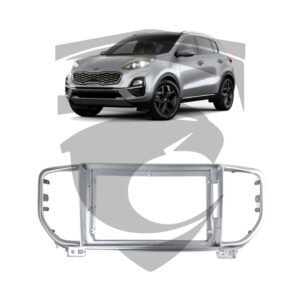 Moldura Kia Sportage (2019 a 2022) Prata 9" Uppertech