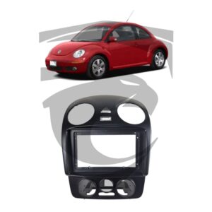 Moldura VW Beetle (2004 a 2010) Preto Fosco 9" Uppertech