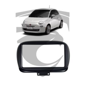 Moldura Fiat 500 (A partir de 2016) Preto Fosco 9" Uppertech