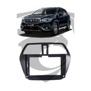 Moldura Suzuki S-Cross (2014 a 2022) Preto Fosco 9" Uppertech