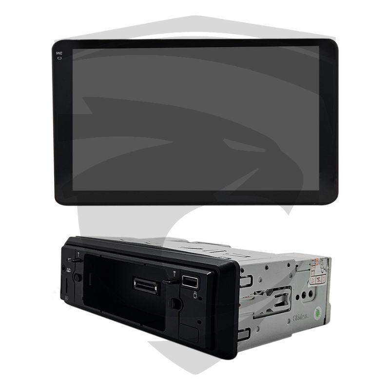 Multimídia 1DIN 10" Android HT-8025CA com Tela Rotativa | Apple Carplay e Android Auto sem fio | 2GB RAM | 32GB de Memória H-Tech - Imagem 3