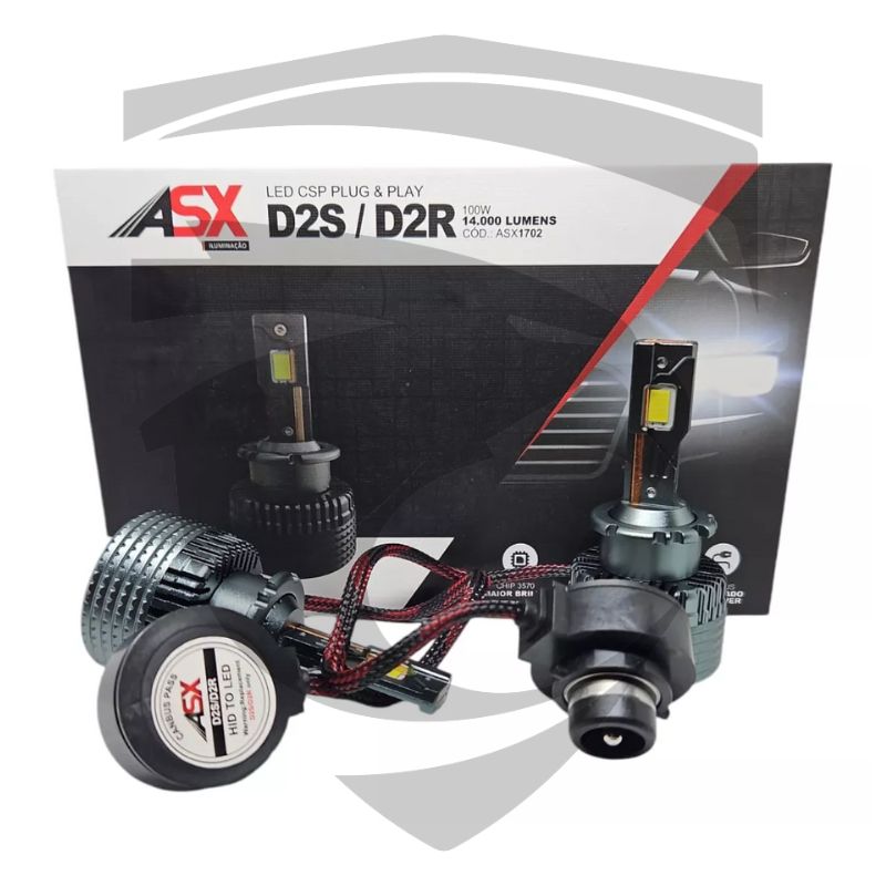 Ultra LED D2S e D2R 14000LM 6000K 100W ASX