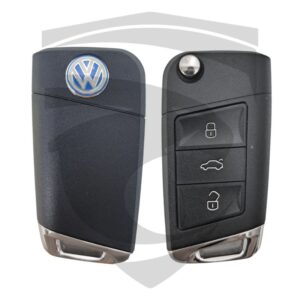 Chave Canivete Completa Volkswagen Golf / Polo / Jetta / Passat 3 Botões Positron Flex