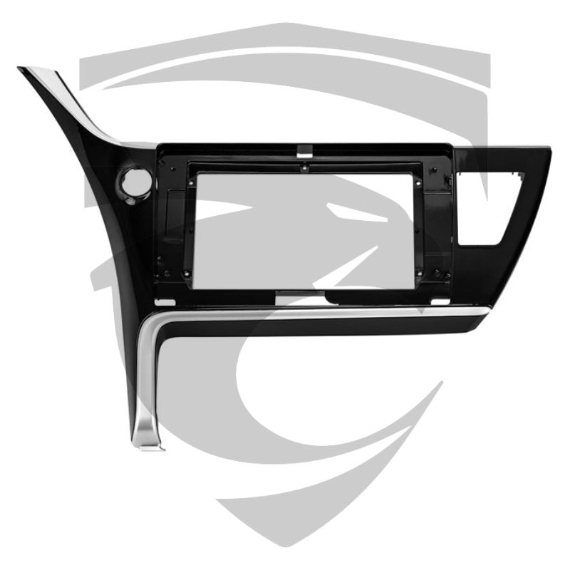 Moldura Toyota Corolla (2018 a 2019) Modelo com Relógio Black Piano 10" Expex - Imagem 2