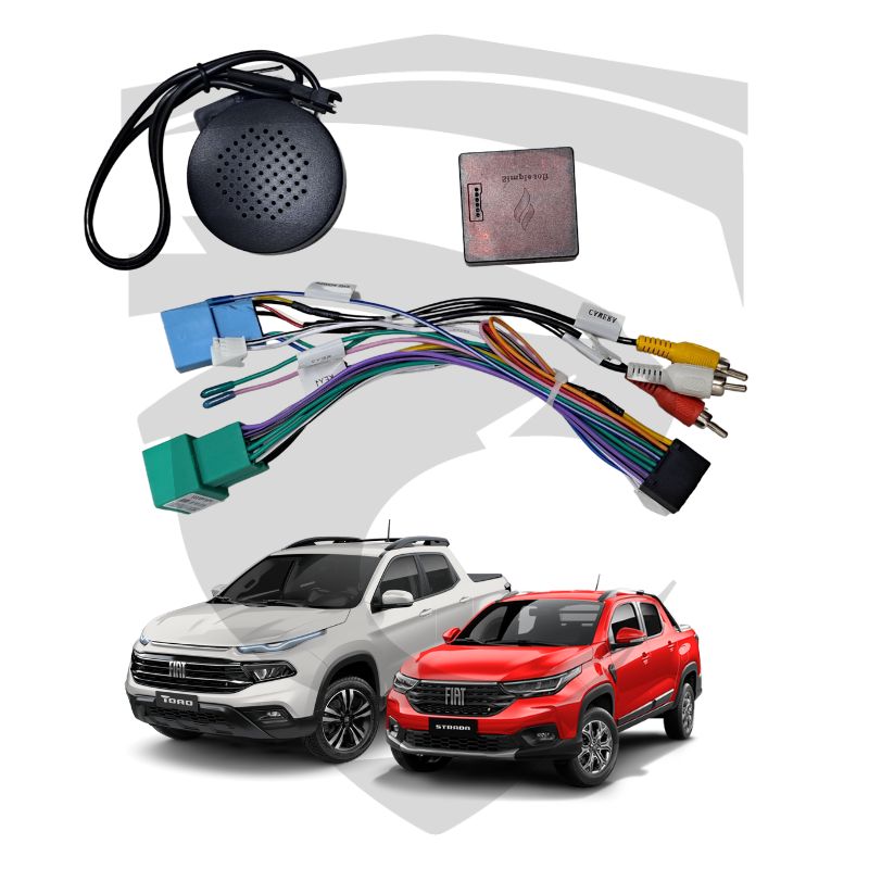 Chicote CAN Específico p/ Som Automotivo Fiat Strada e Toro (2022 a 2024) | Jeep Renegade (2022 a 2023) Uppertech