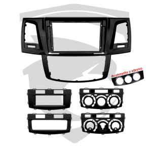 Moldura Toyota Hilux e SW4 2006/2015 Black Piano 9" Fiamon