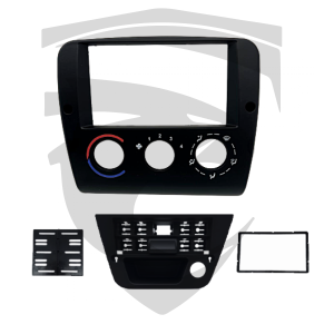 Moldura GM Vectra G2 Ar Analógica Preta 7" Fiamon