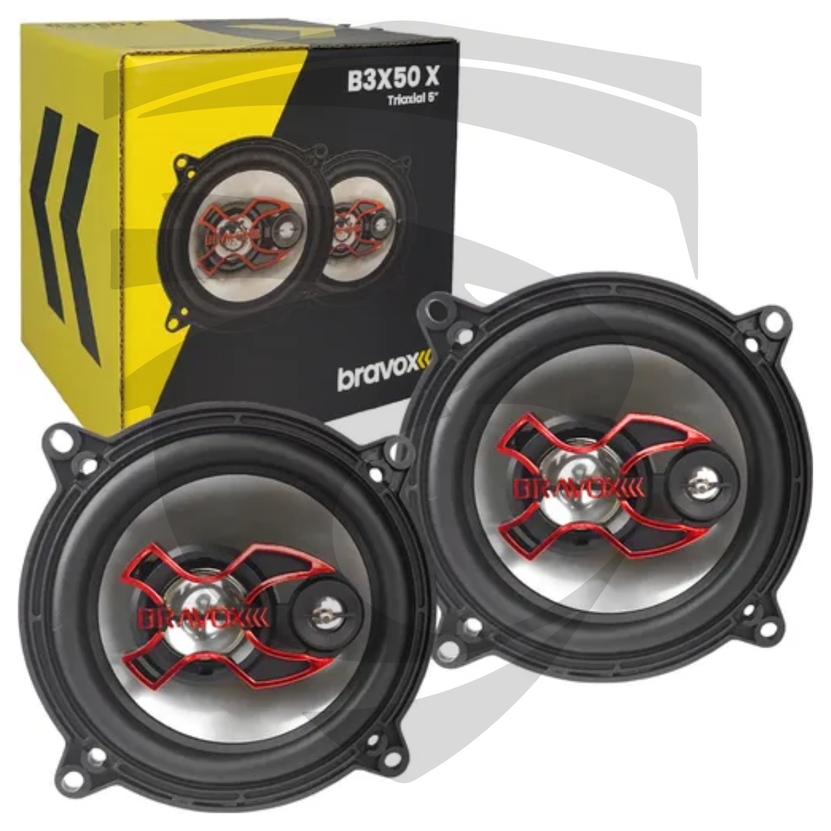 Alto Falante Triaxial 5" 50W B3X50 Bravox