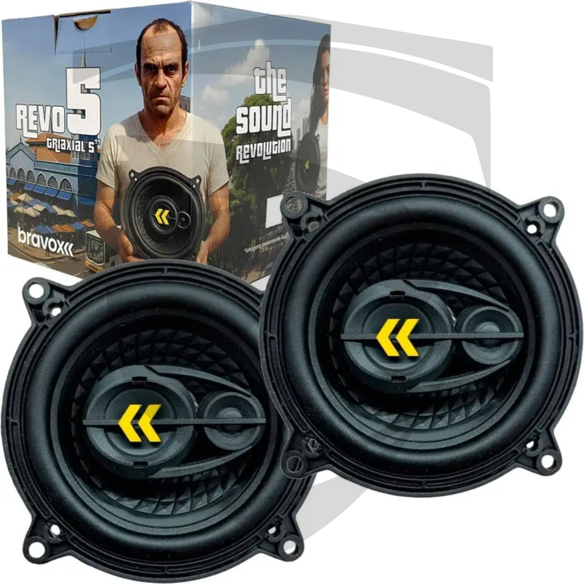 Alto Falante Triaxial 5" 70W Revo 5 Bravox