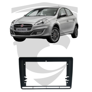 Moldura Fiat Bravo 2010/2016 Preta 9" Fiamon