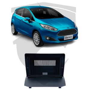 Moldura Ford New Fiesta (fabricado no Brasil) Hatch 2013/2018 Preta 9" Fiamon