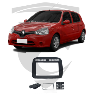 Moldura Renault Clio G2 e G3 Preta 9" Fiamon