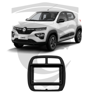 Moldura Renault Kwid Preta 9" Fiamon