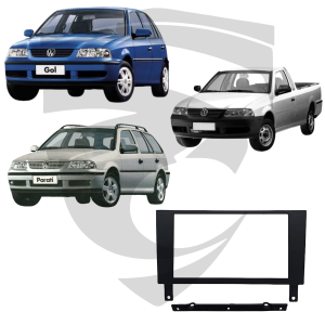 Moldura VW Gol / Saveiro / Parati G3 Preta 7" Fiamon