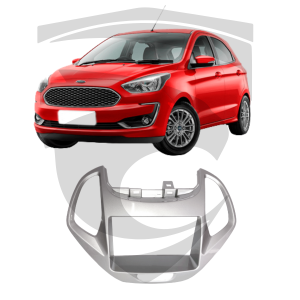Moldura Ford Ka / Ka+ Prata 7" Fiamon