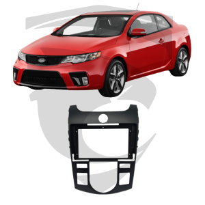Moldura KIA Cerato 2010 a 2012 Preta 9" Fiamon