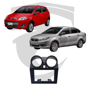 Moldura Fiat Novo Palio Attractive / Grand Siena Black Piano 9" Fiamon