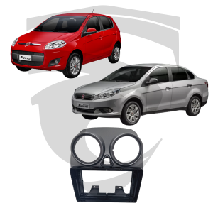 Moldura Fiat Novo Palio Attractive / Grand Siena Grafite 9" Fiamon