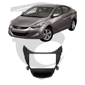 Moldura Hyundai Elantra 2011 a 2015 Preta 9" Fiamon