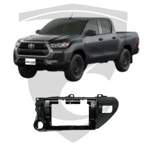 Moldura Toyota Hilux 2016 em Diante Black Piano 10" Fiamon