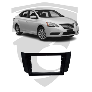 Moldura Nissan Sentra 2014 a 2020 Black Piano 9" Fiamon