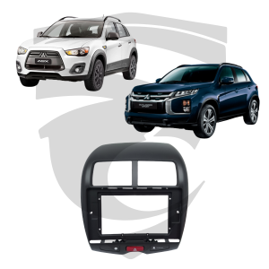 Moldura Mitsubishi ASX 2010 a 2022 / Outlander Sport 2020 a 2022 Preta 10" Fiamon
