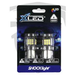 Lâmpada XLED 1156 1 Polo com Canbus 36 Leds Branco 12V Shocklight