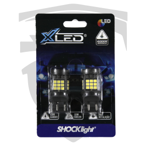 Lâmpada XLED T20/7443 2 Polos com Canbus 36 Leds Branco 12V Shocklight