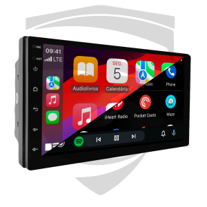 Multimídia 7" MP5 HT-3127CA com Apple Carplay e Android Auto sem fio | Entrada USB | Bluetooth H-Tech